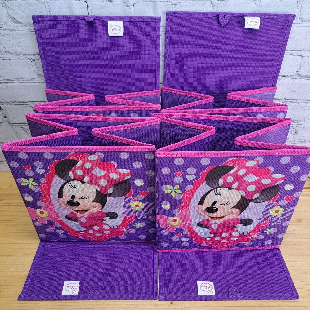 'DISNEY' STORAGE CUBE UNIT MINNIE MOUSE "BOWTIQUE" FOLDING 6-PIECE SET - Picture 9 of 16